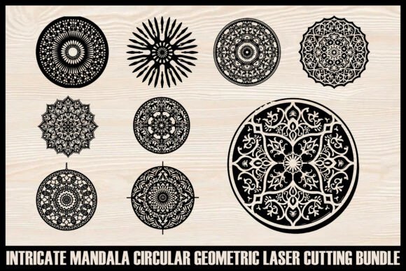 Download Mandala Circular Geometric Laser-Cut - Premium Bundle