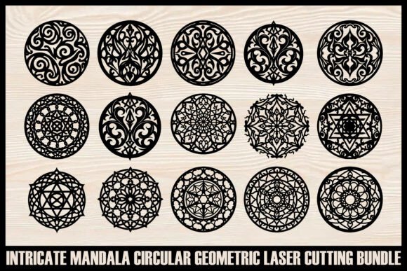 Download Circular Geometric Laser Cutting Bundle - Premium Bundle